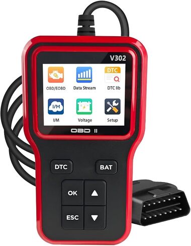 أداة تشخيص الماسح الضوئي للسيارة obd2، قارئ رمز خطأ المحرك التلقائي الاحترافي obd ii مع إعادة الضبط، جهاز اختبار مسح البيانات الحية للمركبات، عالمي لسيارات الدفع الرباعي والسيدان والشاحنة in Saudi Arabia