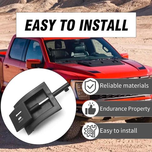 912-042 Hood Release Cable Pull Handle, Replacement for Ford Bronco F Series 150 250 350 Super Duty Pickup 1992-1997, Replaces F2TZ16916A in Saudi Arabia