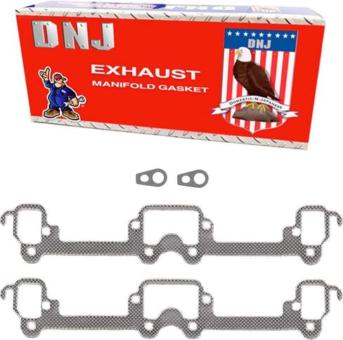 DNJ EG1153 مجموعة حشية مشعب العادم لـ 1976-1992 كرايسلر، دودج، بليموث أسبن، B100، B150 5.2L-5.9L V8 16V OHV 5211cc in Saudi Arabia