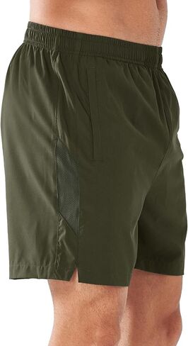 Men's Athletic Running Shorts 5" Workout Gym Quick Dry Lightweight Sport Shorts in Saudi Arabia