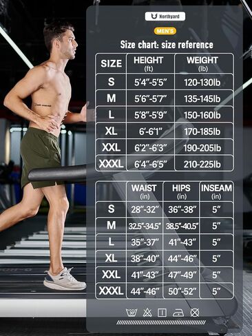 Men's Athletic Running Shorts 5" Workout Gym Quick Dry Lightweight Sport Shorts in Saudi Arabia