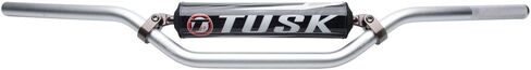 Tusk T-10 مقود ألومنيوم 7/8 بوصة CR عالي الانحناء فضي in Saudi Arabia