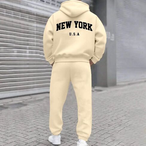 Track Suits For Men Set 2 Piece Casual Tracksuit Hoodie Sweatsuit Sets Athletic Jogging Suits Running Sport Sets in Saudi Arabia