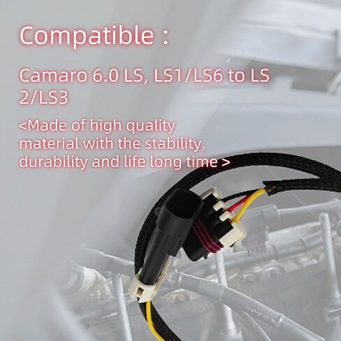 وصلة محول تمديد 37 بوصة LSX متوافقة مع مستشعر كامارو 6.0 LS، 37 بوصة LS1/LS6 إلى LS2/LS3 in Kuwait