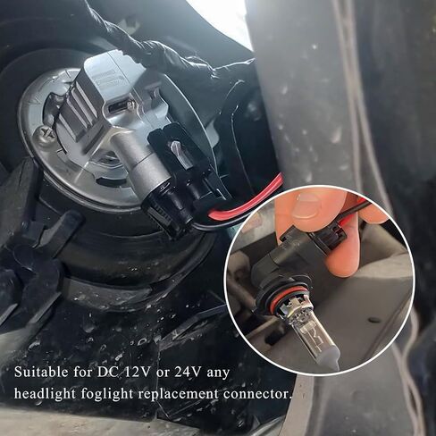 2 قطعة 9005 9006 9012 HB3 HB4 أنثى محول الأسلاك مقابس، استبدال قابس ضفيرة امفولدر لمصابيح الضباب الأمامية، موصل سلك المصباح الأمامي من النايلون سلسلة 900 in Saudi Arabia