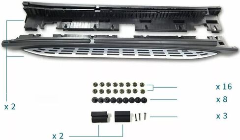 Running Boards Side Steps Fit for 2021-2025 Mercedes Benz GLE Coupe Nerf Bar Accessories in Saudi Arabia