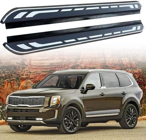 2Pack Running Boards Side Steps Fits for KIA Telluride 2020-2025 Nerf Bar Pedals Step Bars Aluminum in Saudi Arabia