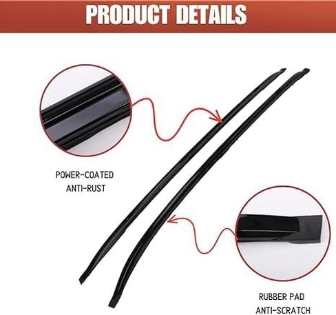 Roof Rack Side Rail Bar Cross Bars Fit for Acura RDX 2013-2018 Luggage Baggage (Black) in Saudi Arabia