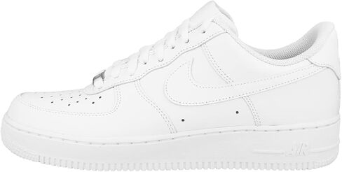 Nike Air Force 1 '07 Women's Shoes (DV3808-103, White/White/Volt/University Blue) Size 7 in Saudi Arabia