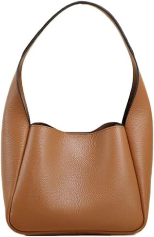 JIUFENG Genuine Leather Bucket Tote Bag Commuter Underarm Shoulder Bag Women Purse in Kuwait