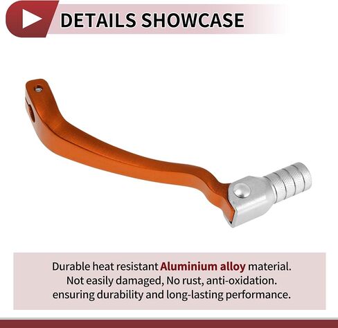 Folding Motorcycle Gear Shifter Lever for Kayo T6 Aluminum Alloy Pedal Shift Lever Arm Orange Lever Silver Tone Head in Saudi Arabia