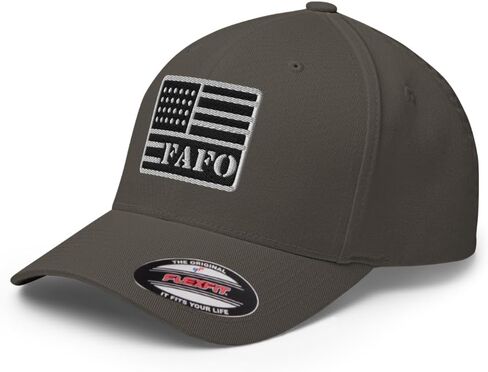 FX FAFO USA Flag Fitted Hat Embroidered Curved Bill Mid Crown Closed-Back Structured Twill Cap in Saudi Arabia