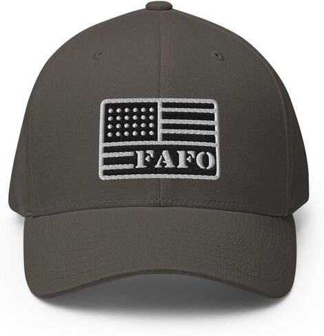 FX FAFO USA Flag Fitted Hat Embroidered Curved Bill Mid Crown Closed-Back Structured Twill Cap in Saudi Arabia