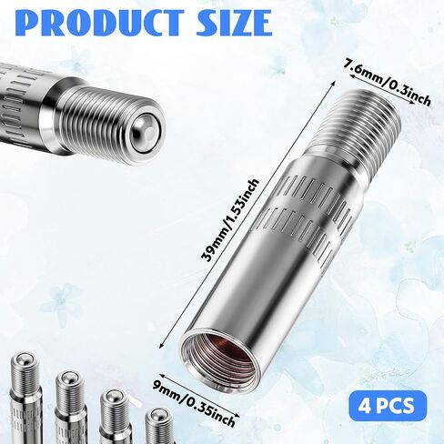4 Pcs Valve Stem Extension 39mm Tire Valve Extender, Brass Tire Valve Extension Tire Valve Stem Extenders Tire Stem Extension Wheel Tire Cap Extender Adapter for Car Motorcycle Truck in Saudi Arabia