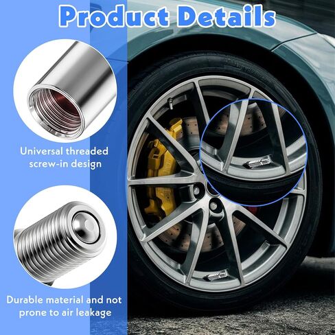 4 Pcs Valve Stem Extension 39mm Tire Valve Extender, Brass Tire Valve Extension Tire Valve Stem Extenders Tire Stem Extension Wheel Tire Cap Extender Adapter for Car Motorcycle Truck in Saudi Arabia