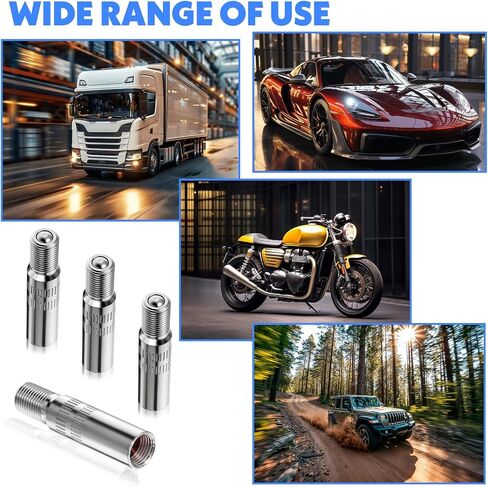 4 Pcs Valve Stem Extension 39mm Tire Valve Extender, Brass Tire Valve Extension Tire Valve Stem Extenders Tire Stem Extension Wheel Tire Cap Extender Adapter for Car Motorcycle Truck in Saudi Arabia