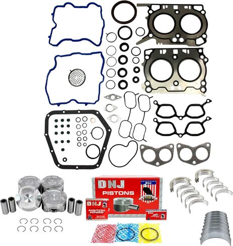 طقم إعادة بناء المحرك DNJ EK4345A لـ 2013-2015 سوبارو امبريزا XV Crosstrek 2.0L H4 16V DOHC 1995cc in Saudi Arabia