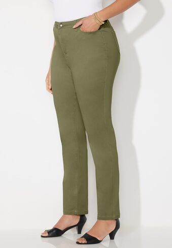 Catherines Women's Plus Size Sateen Stretch Pant in Saudi Arabia