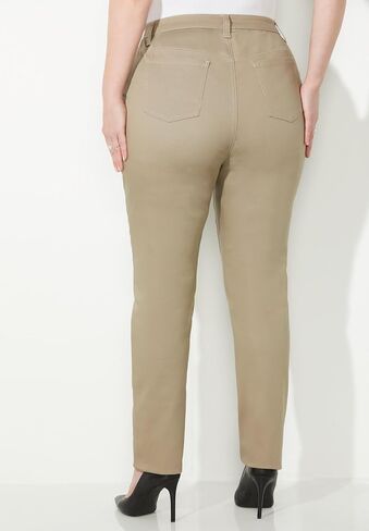 Catherines Women's Plus Size Petite Sateen Stretch Curvy Pant in Saudi Arabia