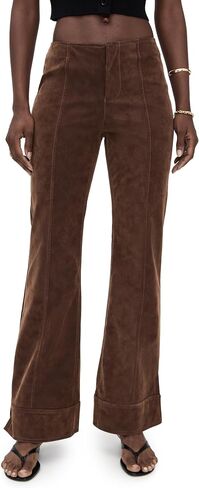 Free People Women's Glow Up Pant Suede in Saudi Arabia