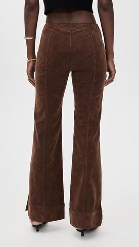 Free People Women's Glow Up Pant Suede in Saudi Arabia