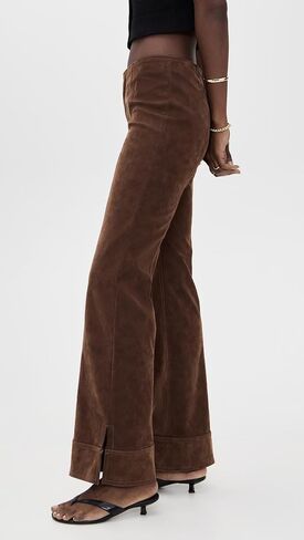 Free People Women's Glow Up Pant Suede in Saudi Arabia