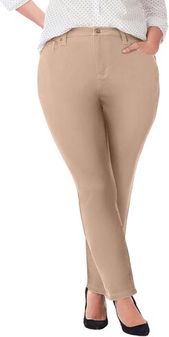 Catherines Women's Plus Size Petite Sateen Stretch Curvy Pant in Saudi Arabia