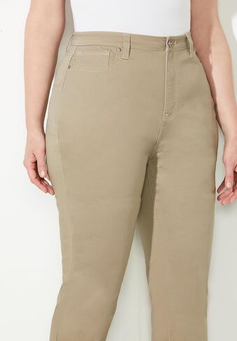Catherines Women's Plus Size Petite Sateen Stretch Curvy Pant in Saudi Arabia