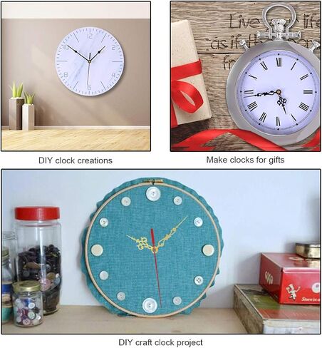 EMOON Clock Movement Mechanism Kit with 3 Pack Hands, Silent Sweep Quartz 12888 Motor, DIY Replacement for Custom Clock in Saudi Arabia