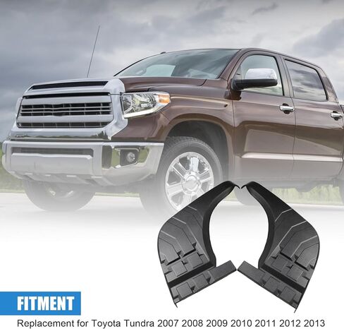 Rear Bumper Step Pad Protector Guards Cover Replacement for Toyota Tundra 2007 2008 2009 2010 2011 2012 2013 Rear Bumper Cover Replaces 52163-0C040 52164-0C040 TO1196100 TO1197100 LH and RH Pair Black in Saudi Arabia