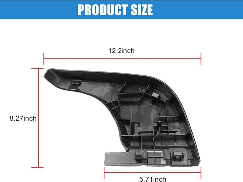 Rear Bumper Step Pad Protector Guards Cover Replacement for Toyota Tundra 2007 2008 2009 2010 2011 2012 2013 Rear Bumper Cover Replaces 52163-0C040 52164-0C040 TO1196100 TO1197100 LH and RH Pair Black in Saudi Arabia