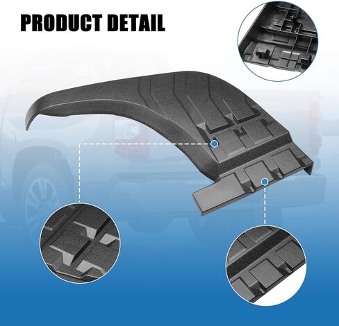 Rear Bumper Step Pad Protector Guards Cover Replacement for Toyota Tundra 2007 2008 2009 2010 2011 2012 2013 Rear Bumper Cover Replaces 52163-0C040 52164-0C040 TO1196100 TO1197100 LH and RH Pair Black in Saudi Arabia