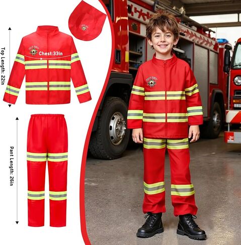 LOYO Kids Role Play Dress Up Clothes for 3-8 Years Old Play, 4 Sets Astronaut/Doctor/Fireman/Construction Costume for Kids And Toddlers Boys Halloween Costumes in Saudi Arabia