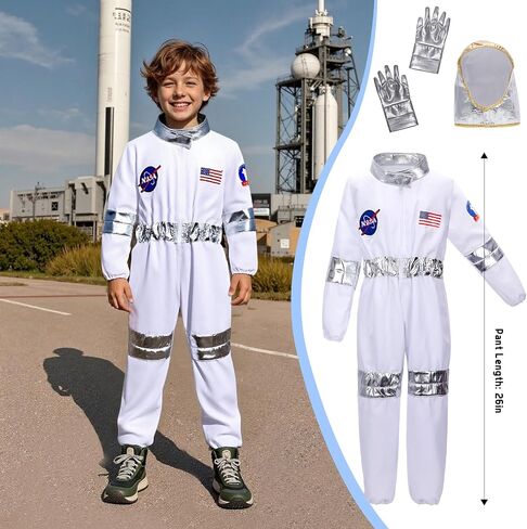 LOYO Kids Role Play Dress Up Clothes for 3-8 Years Old Play, 4 Sets Astronaut/Doctor/Fireman/Construction Costume for Kids And Toddlers Boys Halloween Costumes in Saudi Arabia