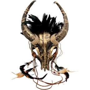 قرن الوعل قرون الغزلان Wendigo غطاء الرأس حفلة تنكرية الحيوان الجمجمة الظباء الكبار زي حفلة الهالوين قناع الرعب in Kuwait