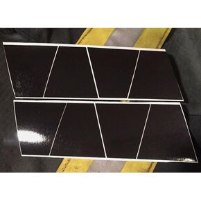 ملصق متجر كريمر 8 قطع خوذة رجال الإطفاء TETS TETRAHEDRONS ملصق خوذة الحريق مسطح أسود 2 بوصة in Kuwait