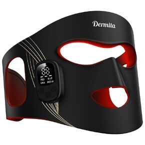 Red Light Therapy for Face Wireless with 400 Leds, 360° Led Face Mask Light Therapy with 4 Modes & Near-Infrared, 2000mAh Rechargeable Led Face Mask with Eye Protection for Anti-Aging & Radiant Glow in Saudi Arabia