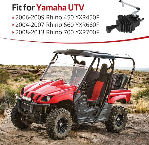 JAVIK Gear Shifter & Rod Kit مناسب لـ Yamaha Rhino 450 660 700 YXR450F YXR660F YXR700F 2004-2013، OEM # 5UG-18300-10-00 5UG-18104-00-00 in Saudi Arabia