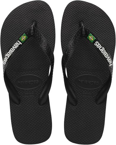 شبشب فليب فلوب للسيدات بشعار البرازيل من Havaianas - صنادل نسائية لحمامات السباحة - نبيذ العنب، 9/10 in Kuwait