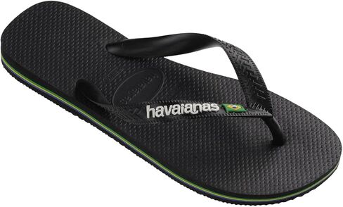 شبشب فليب فلوب للسيدات بشعار البرازيل من Havaianas - صنادل نسائية لحمامات السباحة - نبيذ العنب، 9/10 in Kuwait