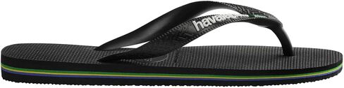 شبشب فليب فلوب للسيدات بشعار البرازيل من Havaianas - صنادل نسائية لحمامات السباحة - نبيذ العنب، 9/10 in Kuwait
