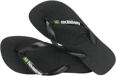 شبشب فليب فلوب للسيدات بشعار البرازيل من Havaianas - صنادل نسائية لحمامات السباحة - نبيذ العنب، 9/10 in Kuwait