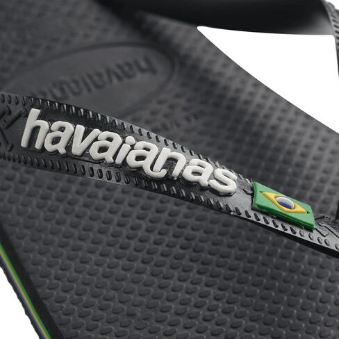 شبشب فليب فلوب للسيدات بشعار البرازيل من Havaianas - صنادل نسائية لحمامات السباحة - نبيذ العنب، 9/10 in Kuwait