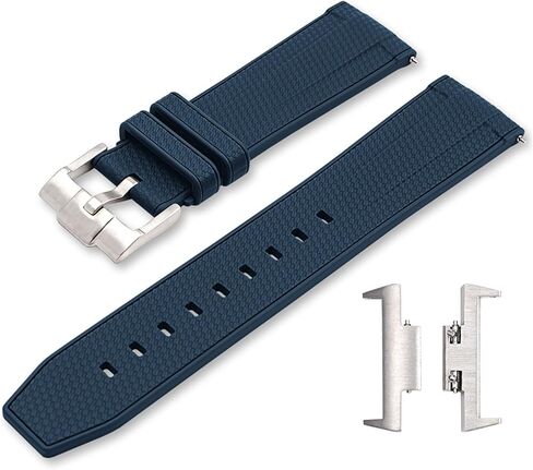 سوار ساعة من السيليكون الناعم متوافق مع ساعات Tissot PRX مقاس 40 مم، حزام سريع التحرير مع مجموعات محول لاستبدال نماذج Tissot Prx Powermatic 80 للرجال in Kuwait