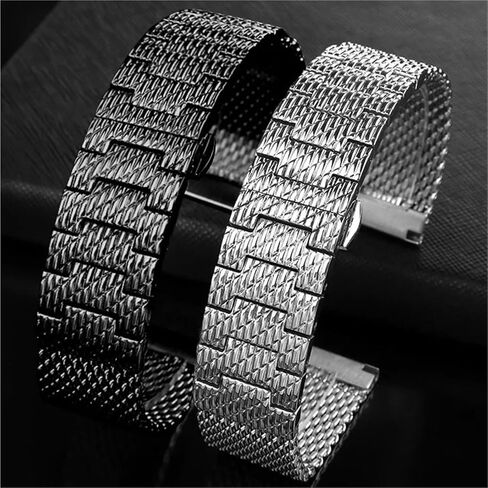 Stainless Steel Watch Strap 20mm 23mm Bracelet Solid Metal Watch Bands Watch Accessories Universal in Kuwait