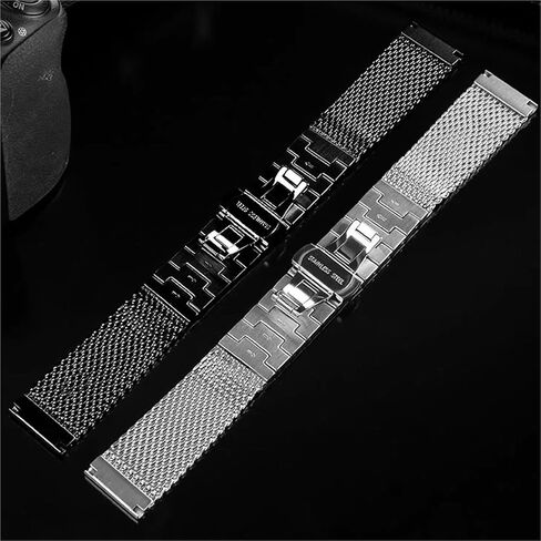 Stainless Steel Watch Strap 20mm 23mm Bracelet Solid Metal Watch Bands Watch Accessories Universal in Kuwait