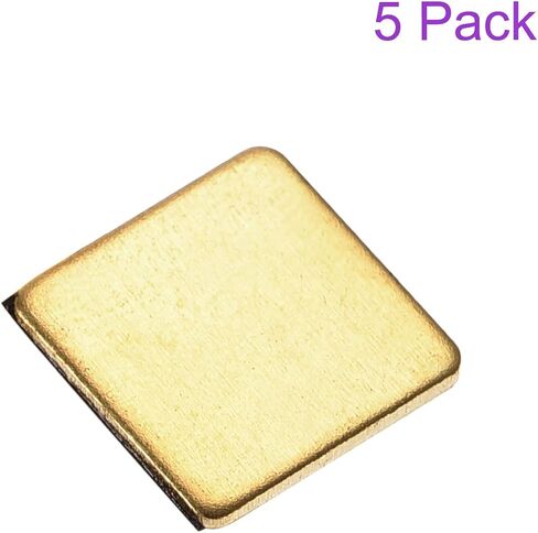DMiotech 10 Pack 12 x 12 x 1mm IC Chips Heatsink Copper Pad Thermal Kit Cooler Shim with Adhesive for PC Laptop in Saudi Arabia