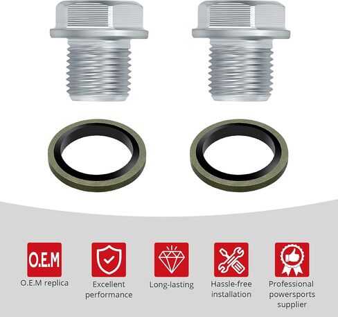 JAVIK قابس تصريف الزيت وحشية 09247-14036 09168-14004 لسوزوكي بوليفارد C90/M90/C109R/M109R بورغمان 650 GS1000G GS1100G GS850G SV1000 V-Strom Bandit H-ayabusa I-ntruder كاتانا مادورا QuadRunner in Saudi Arabia