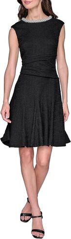 KARL LAGERFELD Womens Flare Skirt Sleeveless Stretch Dress in Saudi Arabia