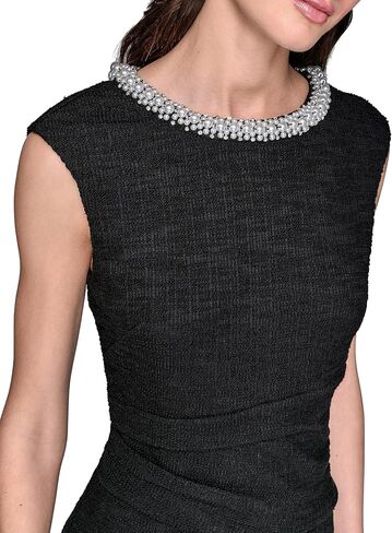 KARL LAGERFELD Womens Flare Skirt Sleeveless Stretch Dress in Saudi Arabia